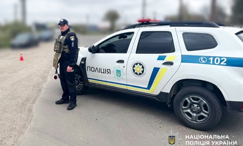 Поліціянт на місці вибуху