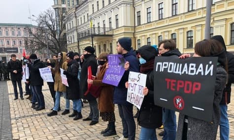 Поліція Києва затримала 11 людей на акції пам’яті правозахисника Маркелова та журналістки Бабурової
