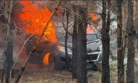 російський дрон атакував евакуаційне авто під Лиманом: є поранені
