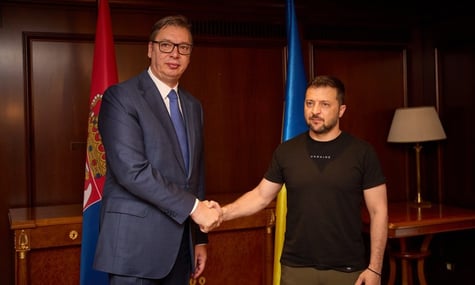 Зеленський вперше прибув з візитом до Сербії, де має зустрітися з Вучичем