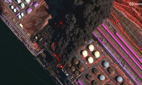 Пожежа на нафтовому терміналі в Усть-Лузі, 27 березня 2026 року