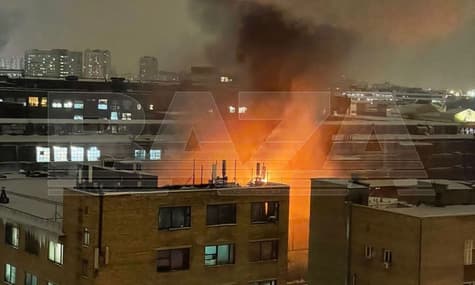 В Москве загорелся электрозавод