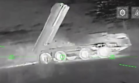 На Запоріжжі Сили безпілотних систем знищили російську РСЗВ «Торнадо-С» під час її роботи (ВІДЕО)