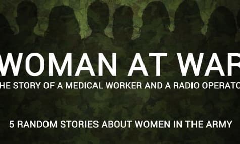 Woman at war. Medical Worker And Radio Operator