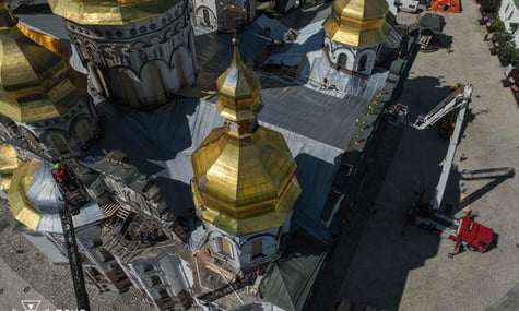 Рятувальники завершили консервацію даху Успенського собору після російської атаки