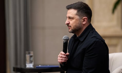 Президент Володимир Зеленський під час засідання Конгресу місцевих та регіональних влад