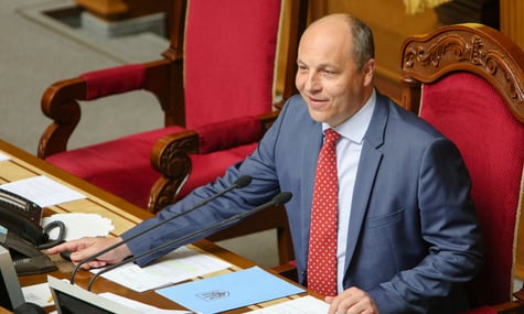 Andriy Parubiy in the Verkhovna Rada, 2018