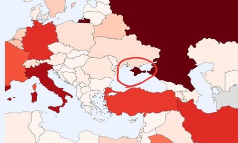 Іспанська телерадіокомпанія показала на карті «російський» Крим, але після зауважень помилку виправила