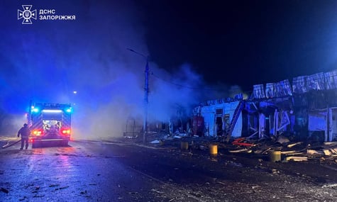 Наслідки російського удару по Запоріжжю ввечері 20 листопада