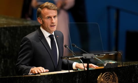 Президент Франції Емманюель Макрон Президент Франції Емманюель Макрон