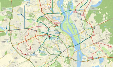 КГГА обнародовала схему движения общественного транспорта для тех, кто будет пропуска