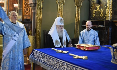 96-річний патріарх Філарет узяв участь у богослужінні на тлі заяв про погіршення стану його здоров’я