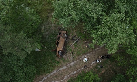 Місце вбивства Макса Левіна та Олексія Чернишева з висоти