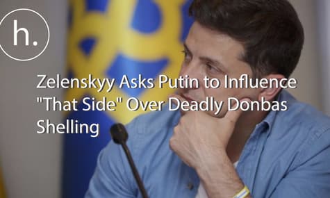 Zelenskyy Asks Putin to Influence "That Side" Over Deadly Donbas Shelling