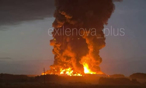 Тульську область росії атакували дрони. Там горить один із найбільших складів Wildberries