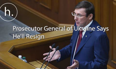 Ukraine's Prosecutor General Says He'll Resign Following Murder of Activist