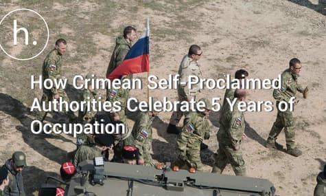 A Dystopian Reality: Crimea's Self-Proclaimed Authorities and Russian Bikers Celebrate 5 Years of Occupation