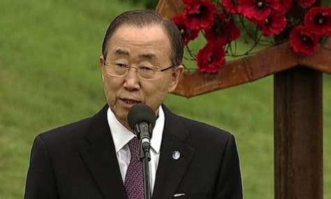 UN's Ban Ki-moon In Kyiv Says He Is 'Sad' About East Ukraine War