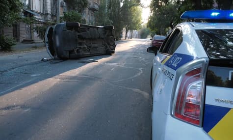 В Херсоне авто, перевозившее избирательные бюллетени, попало в ДТП