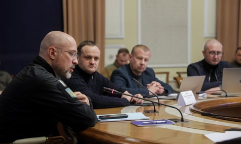 Міністр енергетики Денис Шмигаль під час засідання Штабу
