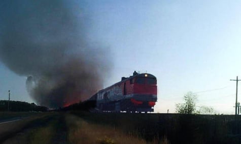 Special Operations Forces in Crimea hit a train carrying fuel for the Russian occupation forces