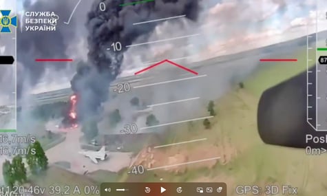 Спецоперація «Павутина»: СБУ оприлюднила відео, яке показує повний шлях одного з FPV-дронів