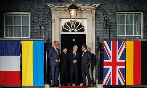 Високо оцінили лист до путіна та похвалили успіхи ЗСУ. Після зустрічі із Зеленським лідери формату Е3 оголосили 5 умов миру в Україні