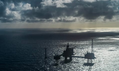 Платформа Sleipner норвезької компанії Equinor у Північному морі Платформа Sleipner норвезької компанії Equinor у Північному морі