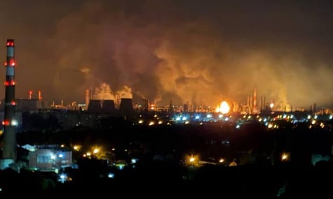 Генштаб підтвердив ураження Волгоградського НПЗ. Він забезпечує пальним Чорноморський флот та підрозділи рф