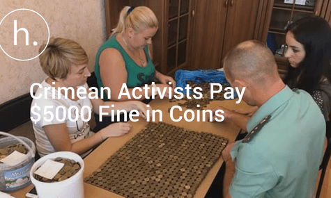 Crimean Activists Pay $5000 Fine in Coins