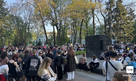 «Дерибан землі — це теж частина доброзвичайності?» У Києві люди зібралися на акцію проти нового Цивільного кодексу