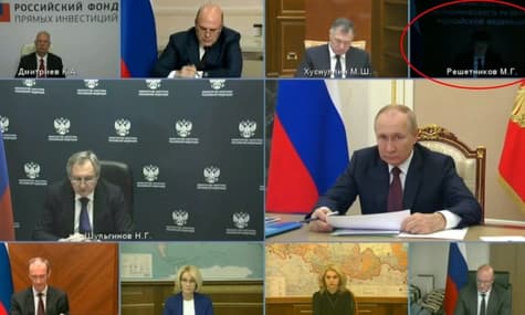 Міністри рф сиділи на нараді у путіна без світла через знеструмлення в діловому районі Москви