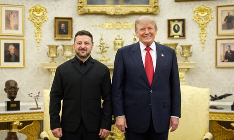 Президент України Володимир Зеленський та президент США Дональд Трамп під час зустрічі в Білому дому, 28 липня 2026 року
