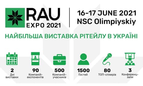 Два дні, 500 компаній, 80 спікерів: у Києві відбудеться зустріч рітейлу RAU Expo 2021