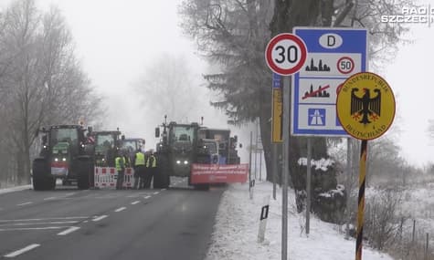 Немецкие фермеры блокировали пограничные переходы с Польшей