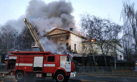 Пожар в историческом здании в Полтаве тушили 9 часов. Один человек погиб, полиция возбудила уголовное дело