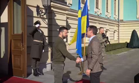 Прем'єр-міністр Швеції приїхав до Києва і закликав створювати авіаційну коаліцію для України