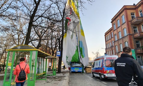 Повітряна куля, яка впала в польському місті Зелена Гура 9 березня 2026 року