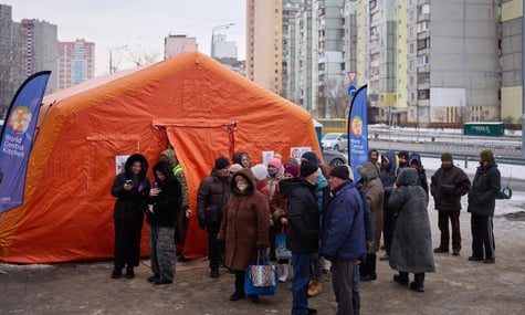 Один із «Пунктів незламності» в Києві