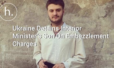 UPDATED: Ukraine’s Interior Minister’s Son Released Pending Trial