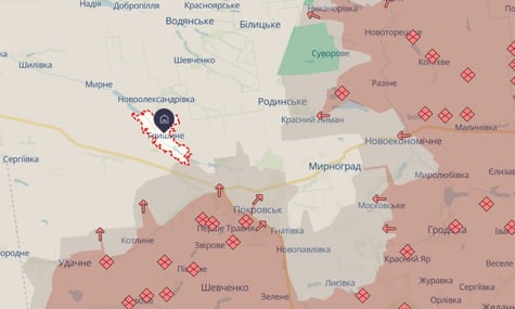 Оккупанты пытаются обойти Покровск и выйти в село Гришино — 7 корпус ДШВ