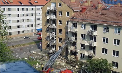 У шведському місті стався потужний вибух в житловому будинку, є поранені