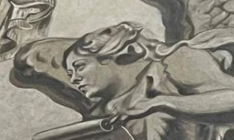 Фреска янгола в базиліці Сан-Лоренцо-ін-Лучіна в Римі