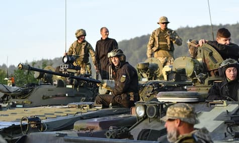 Украинский рта участвует в учениях НАТО в составе механизированного батальона США