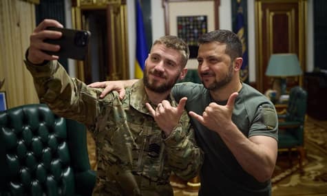 Зеленский встретился с Валерием Маркусом из 47-й бригады: обсудили реформы в армии
