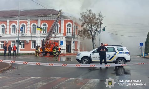 Наслідки російського удару по Прилуках 7 квітня 2026 року Наслідки російського удару по Прилуках 7 квітня 2026 року