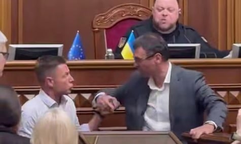 У Раді між депутатами Гончаренком і Гетманцевим відбулася штовханина