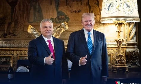 Прем'єр-міністр Угорщини Віктор Орбан та президент США Дональд Трамп