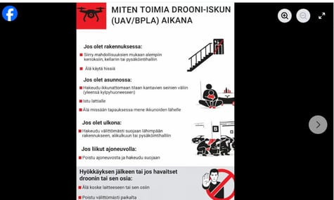 У Фінляндії розслідують появу фейкових інструкцій із захисту від дронів. Ймовірно, їх поширила росія — Yle