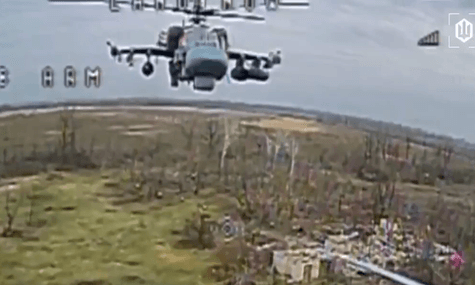 Сили безпілотних систем знищили російський вертоліт Ka-52